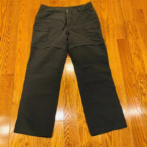 The North Face Cargo Pants Grey Cut Off Shorts Women’s Size 12 Hiking Pants